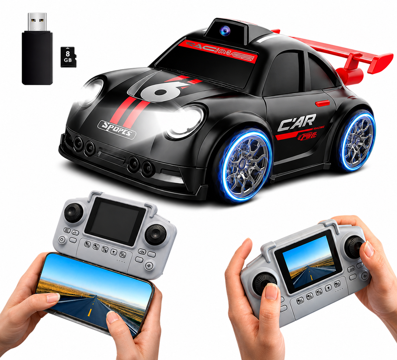 Coche Drift RC con Cámara FPV